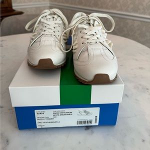 Tory Sport White Ruffle Trainer